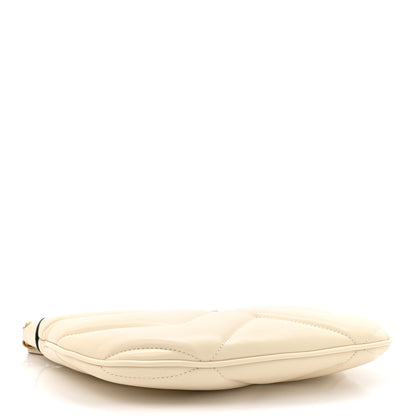 Gucci Calfskin Matelasse GG Marmont Half Moon Hobo White 4 of 10