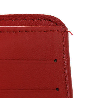 Chanel Lambskin Quilted Zipped Pocket Wallet Red 10 of 16
