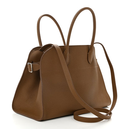 The Row Matte Grained Calfskin Soft Margaux 12 Taupe 3 of 9