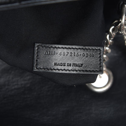 Saint Laurent Calfskin Y Quilted Monogram Medium Loulou Chain Satchel Black 7 of 18