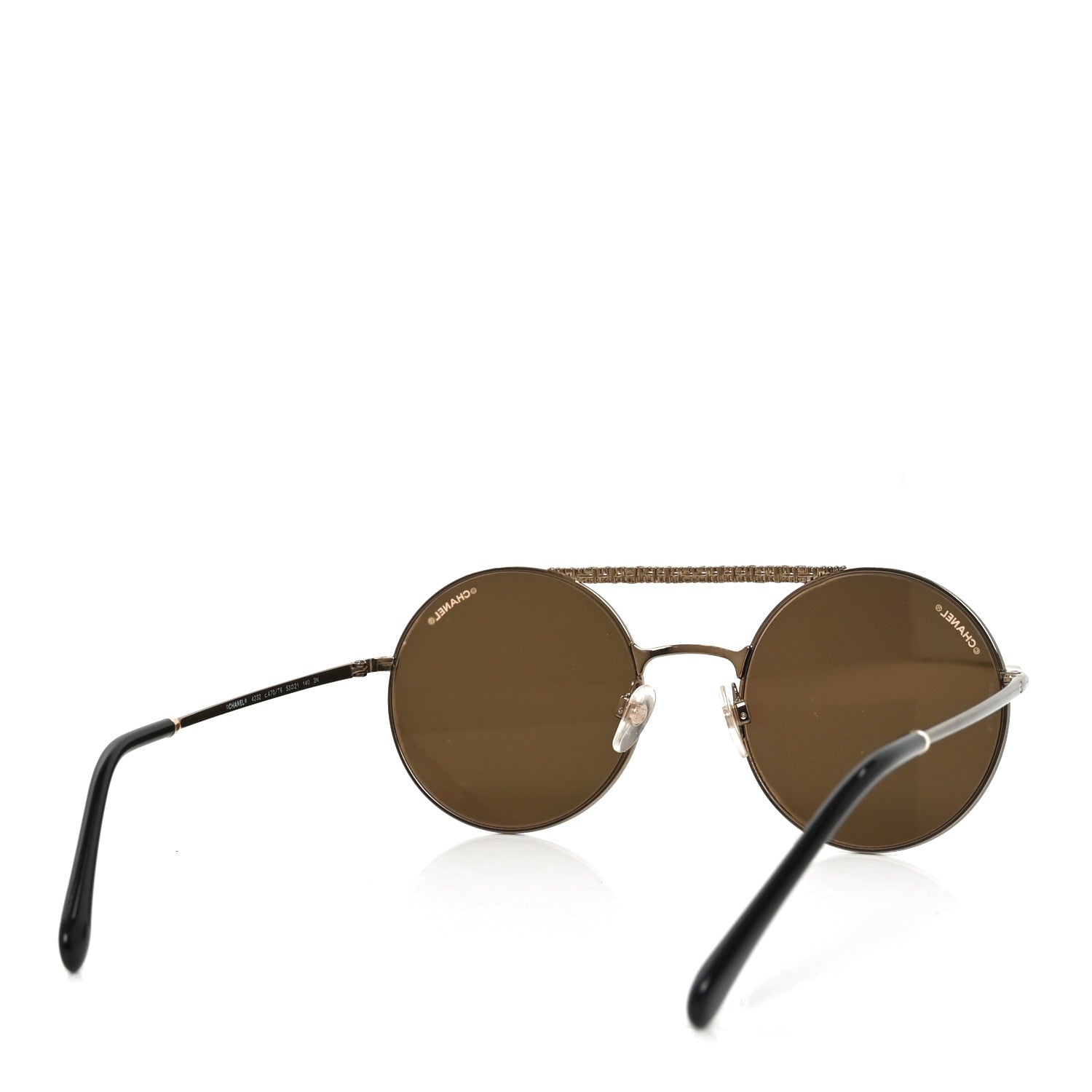 Chanel Metal Round 4232 Sunglasses Gold 4 of 7