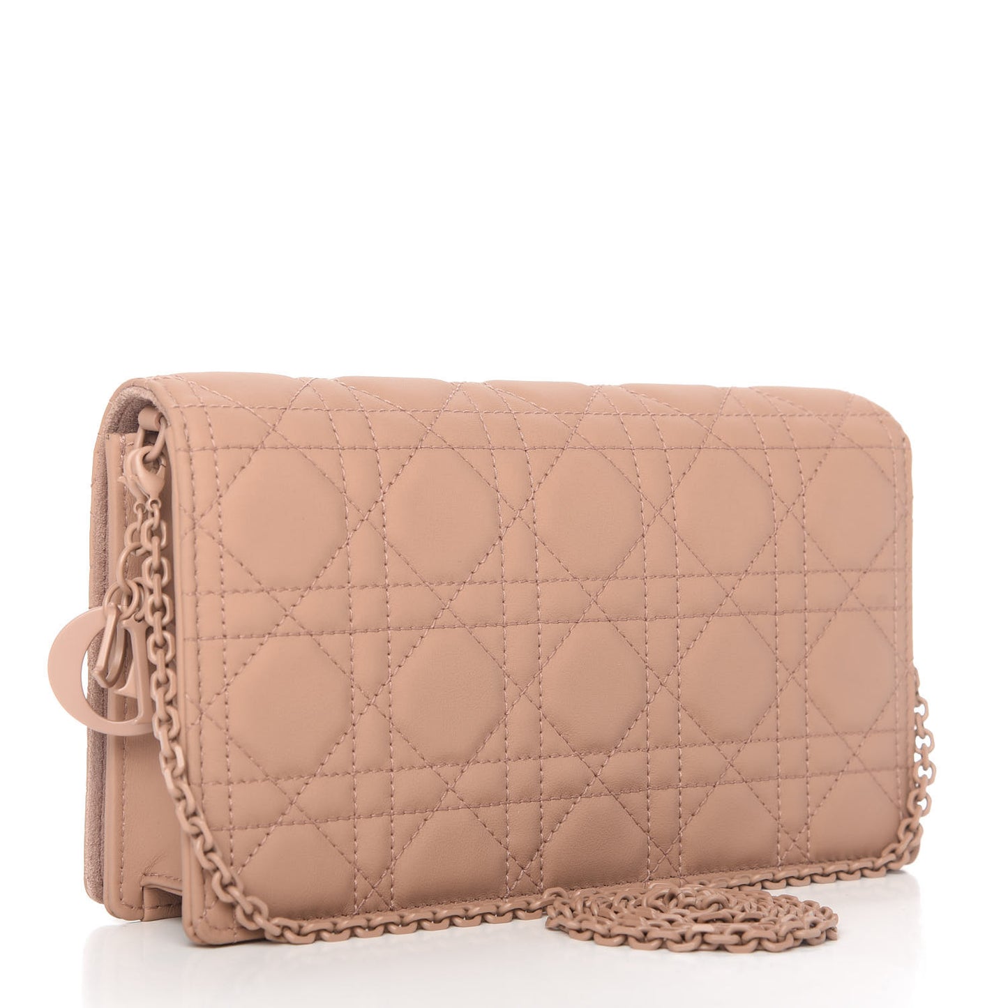 Ultra Matte Calfskin Cannage Lady Dior Clutch Fard