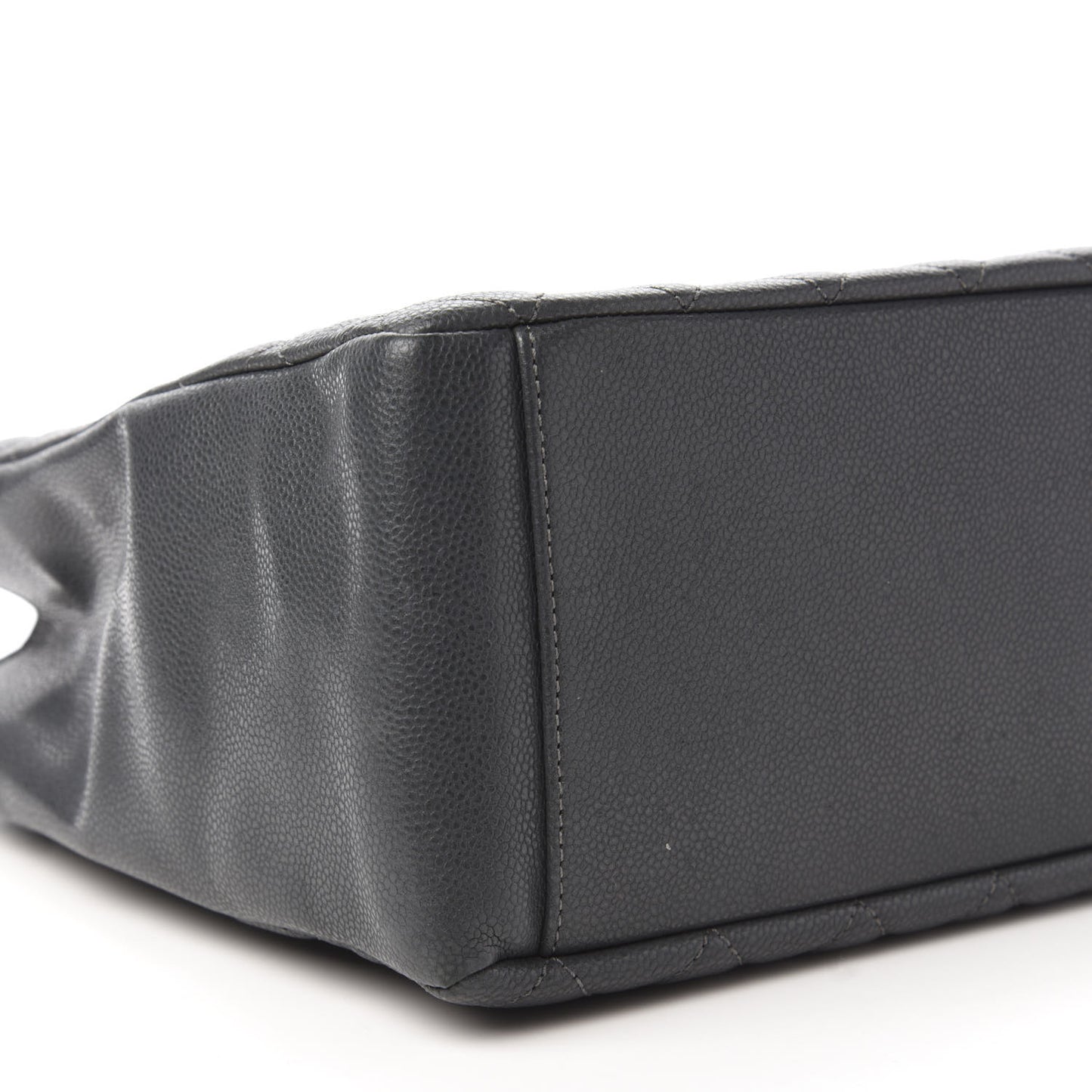 Caviar Quilted Grand Shopping Tote GST Dark Grey