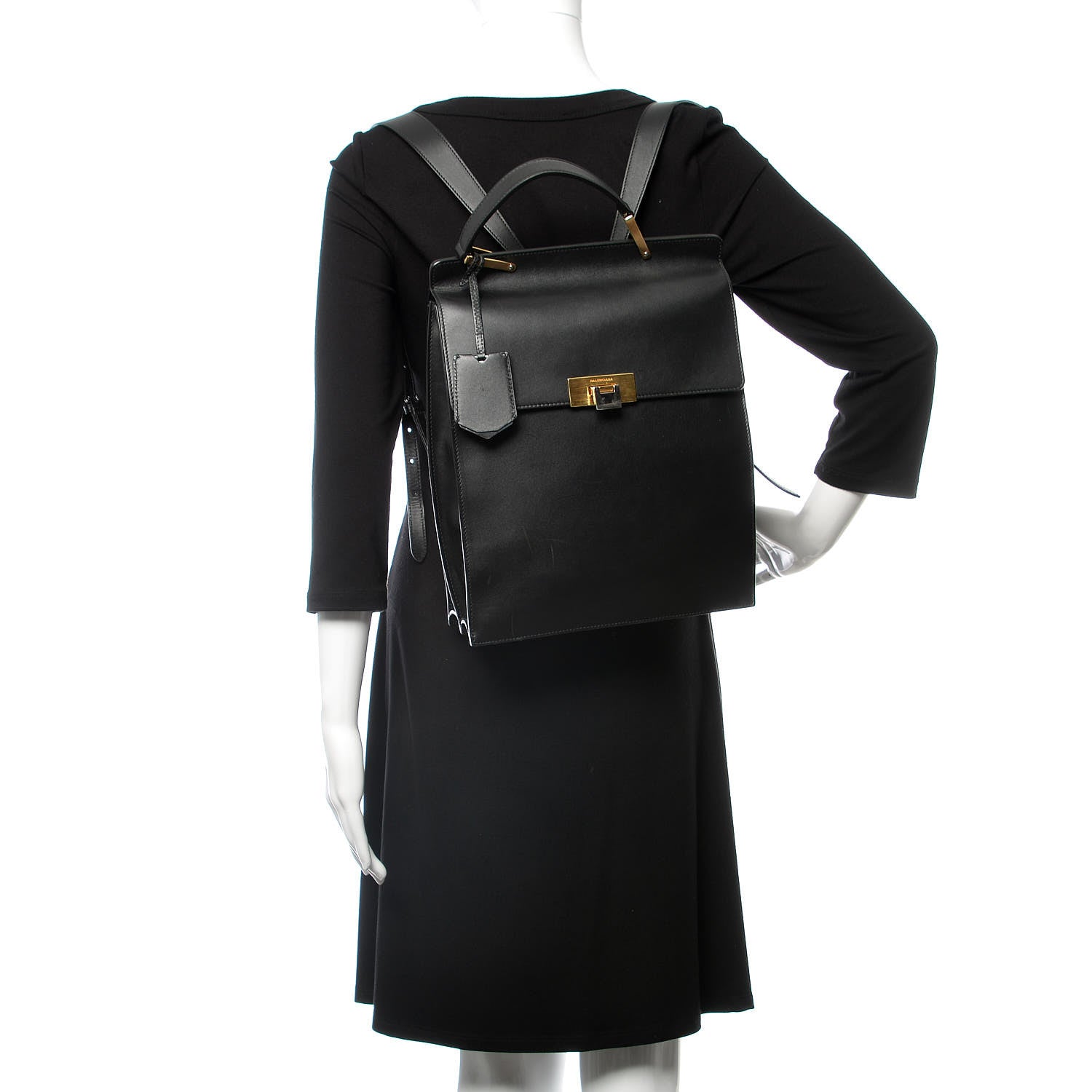 Balenciaga Veau Le Dix Backpack Black 2 of 12