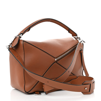 Loewe Calfskin Medium Puzzle Bag Tan 3 of 8