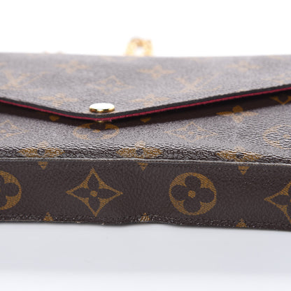 Louis Vuitton Monogram Pochette Felicie Chain Wallet Fuchsia 12 of 17