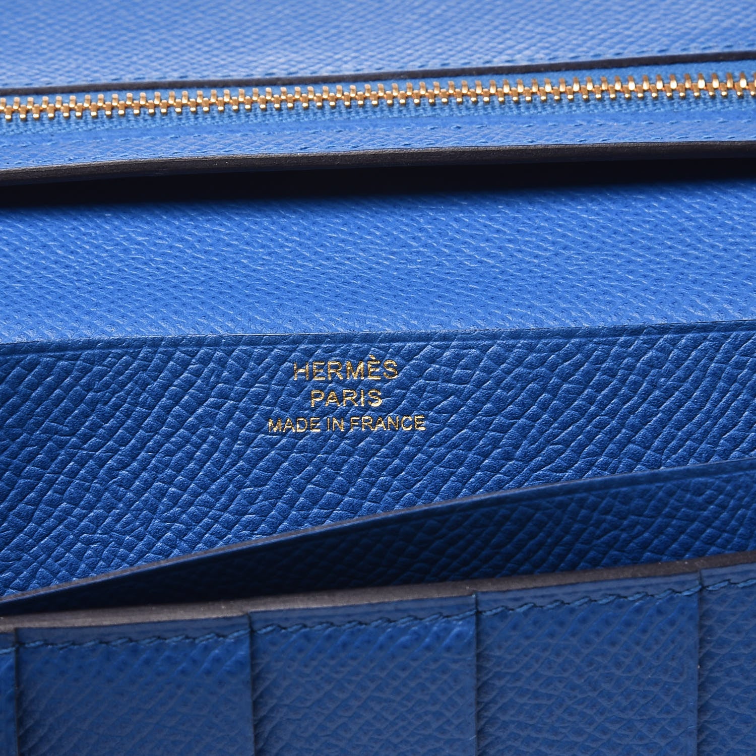 Hermes Epsom Bearn Gusset Wallet Bleu Zanzibar 6 of 12