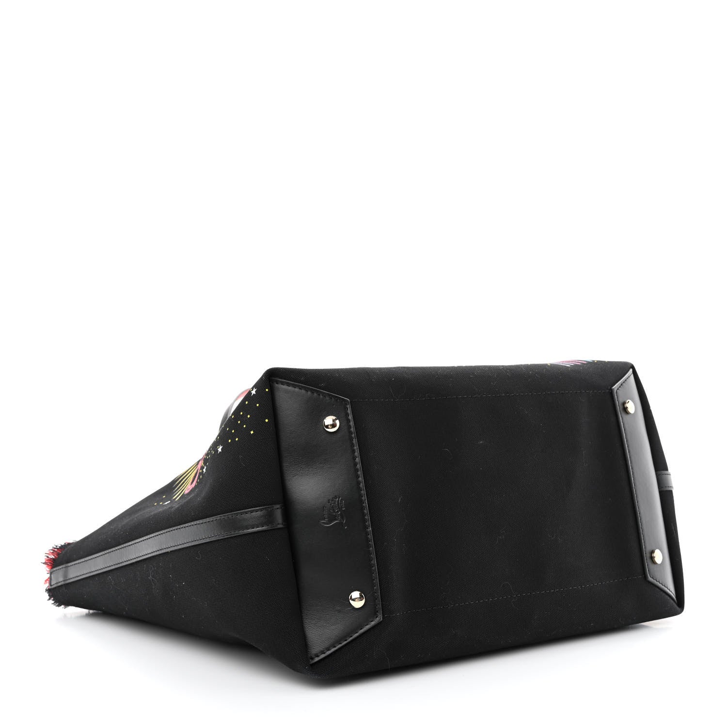 Christian Louboutin Canvas Frangibus Starlight Tote Black 4 of 10