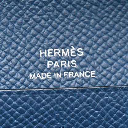 Hermes Epsom Maillon Wallet To Go Deep Bleu 6 of 11