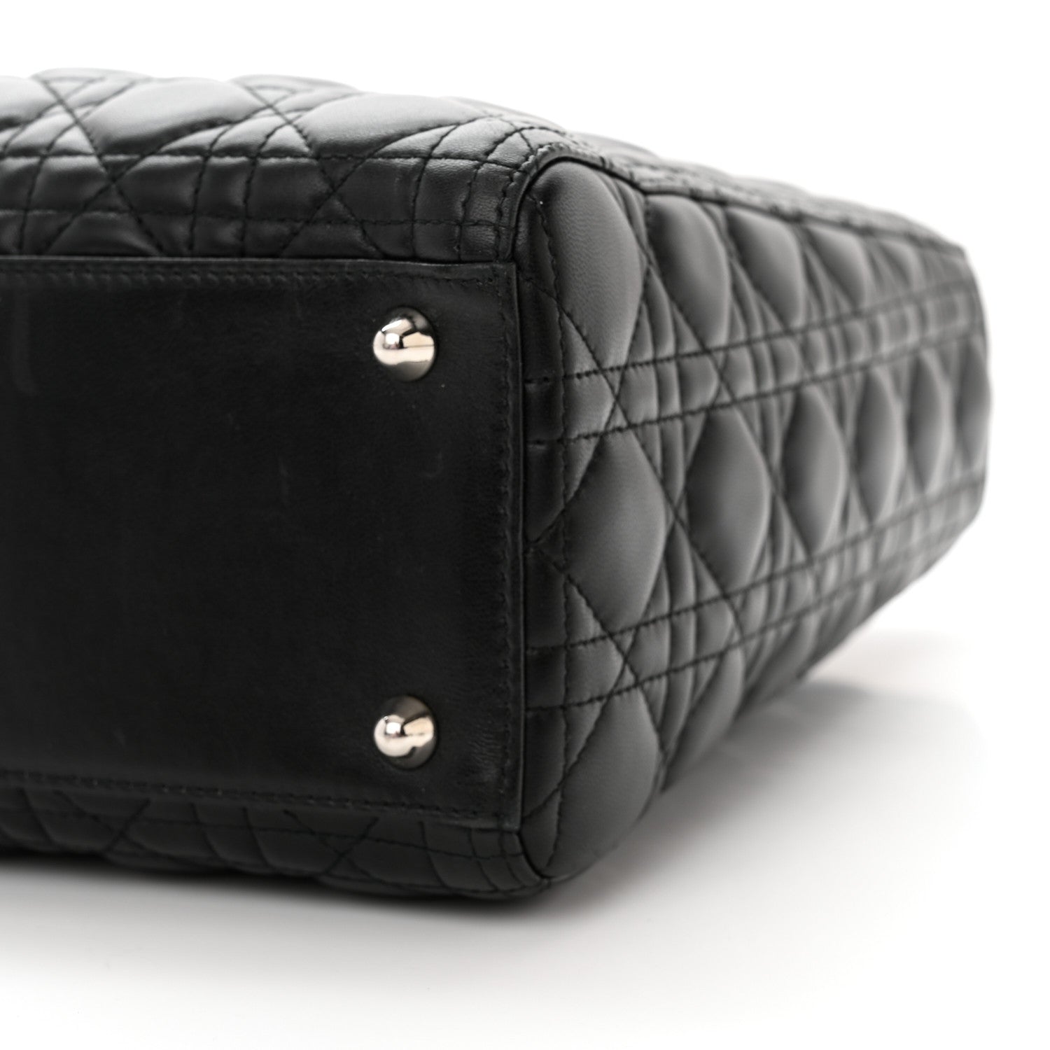 Christian Dior Lambskin Cannage Large Lady Dior Black 10 of 10