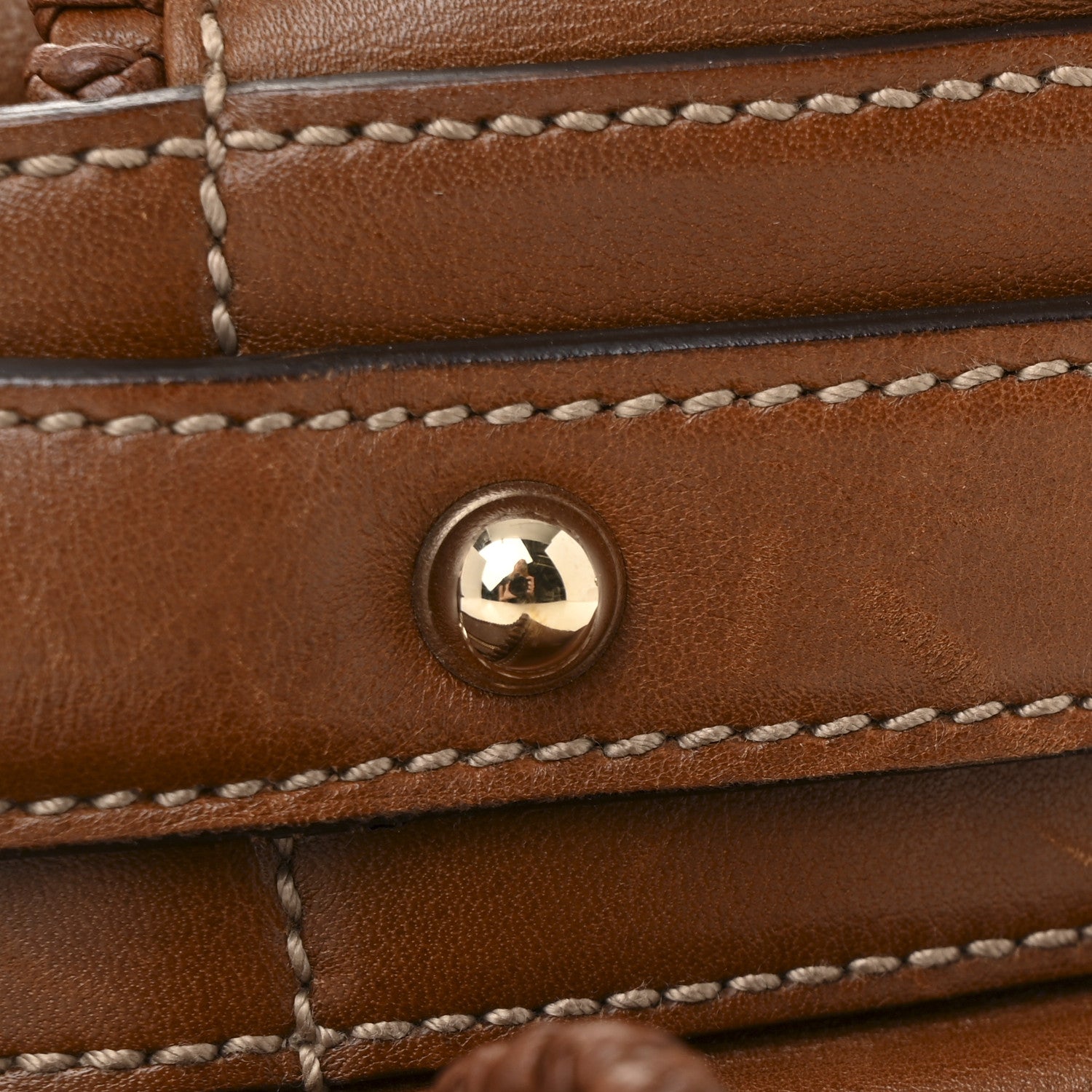 Gucci Calfskin Large Horsebit Chain Hobo Brown 13 of 13