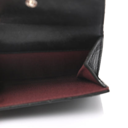 Chanel Lambskin Quilted Compact French Flap Wallet Black 4 of 7