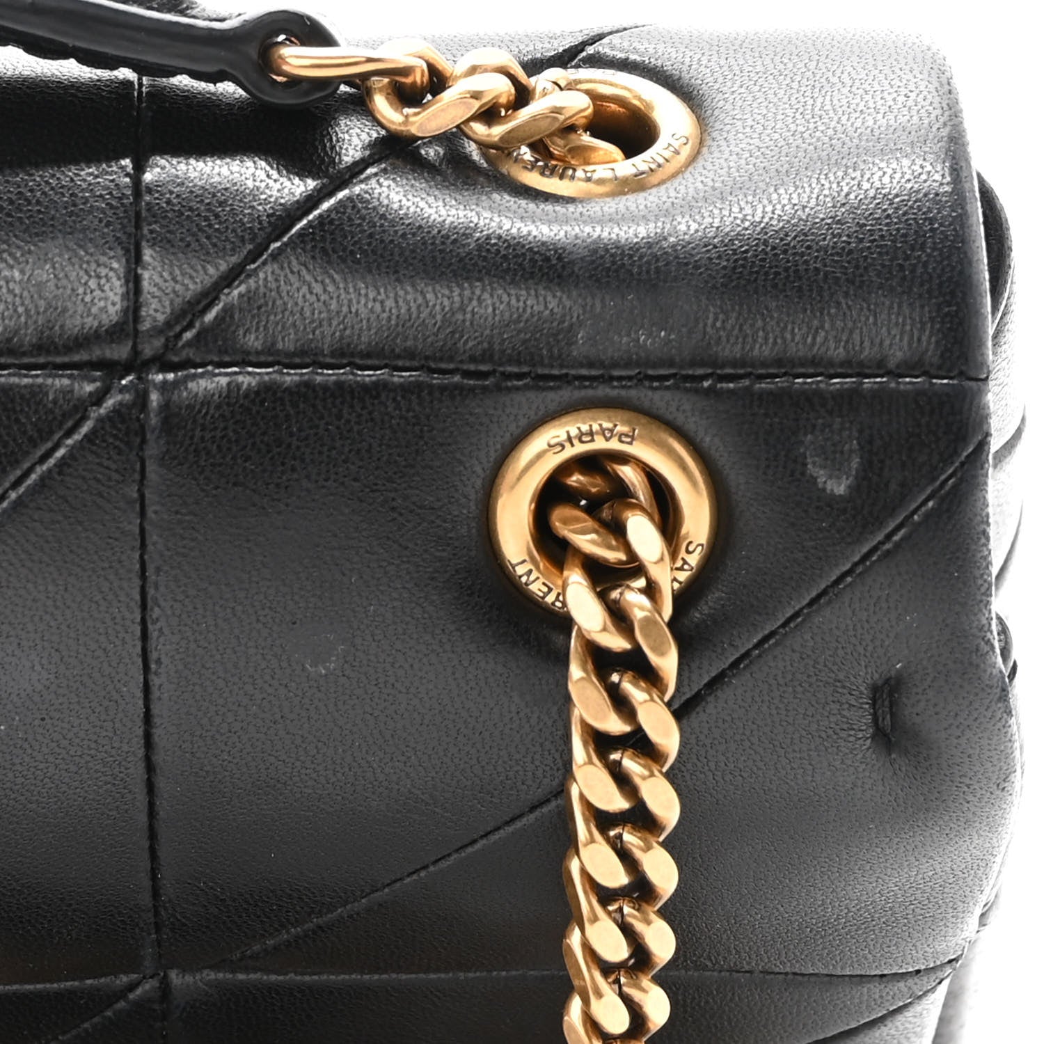 Saint Laurent Lambskin Patchwork Monogram Small Jamie Black 10 of 10