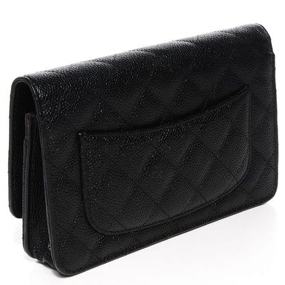 Chanel Caviar Quilted Wallet On Chain WOC Black 3 of 9