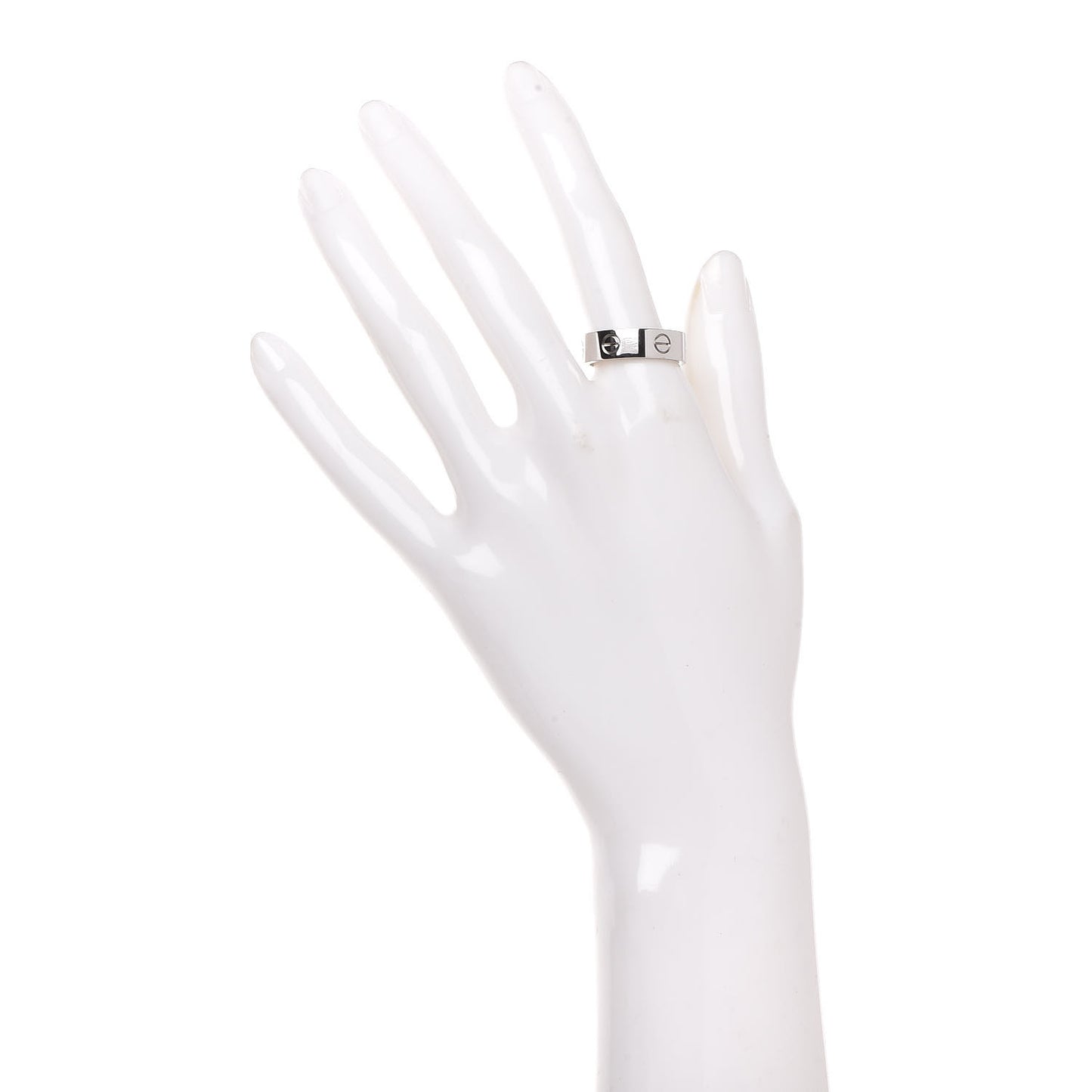 18K White Gold 5.5mm LOVE Ring 57 8