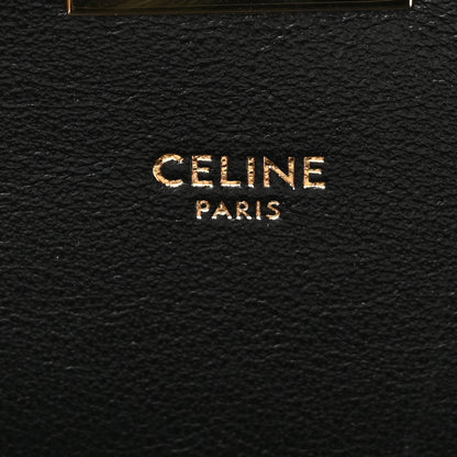 Celine Calfskin Quilted Medium C Bag Black 6 of 9