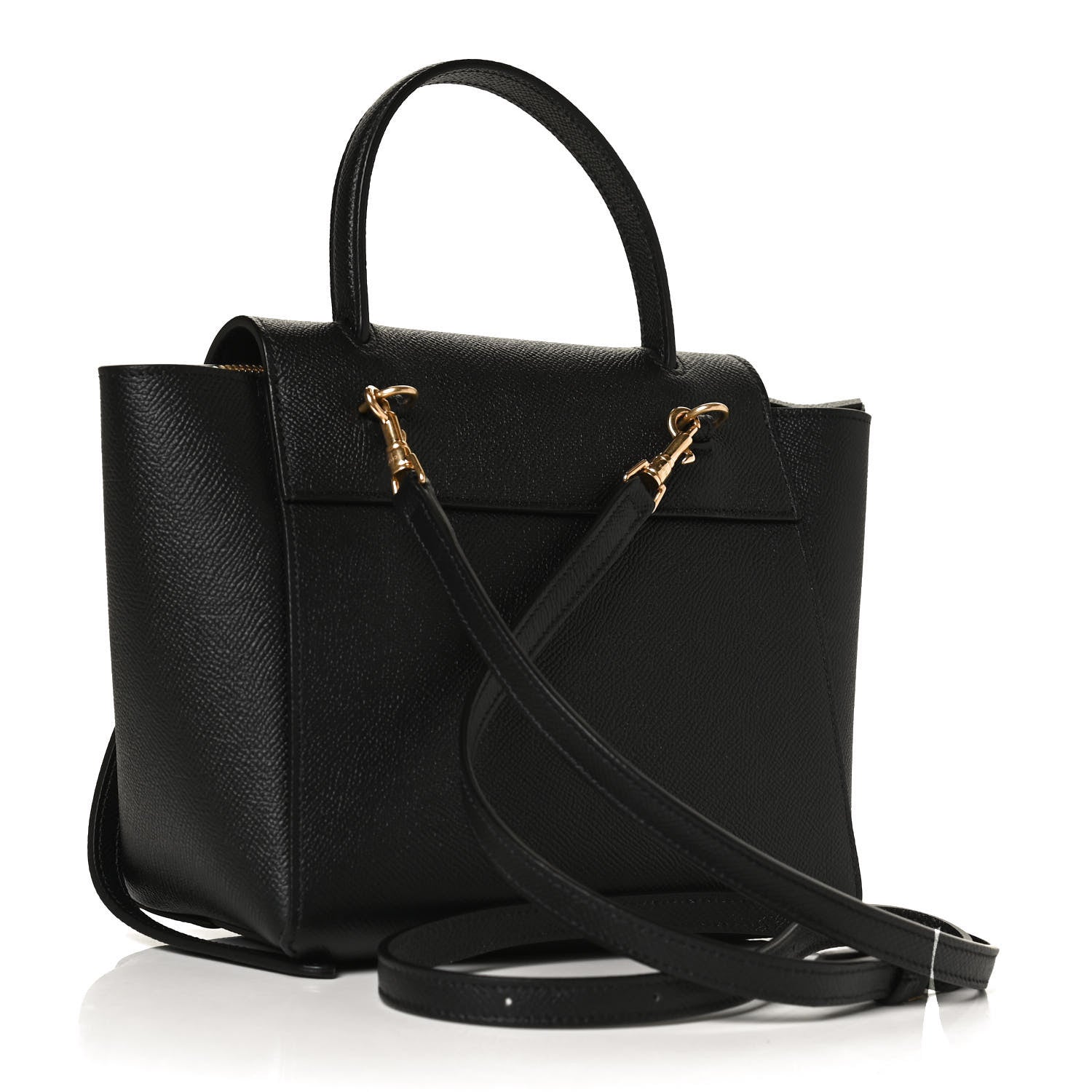 Celine Grained Calfskin Nano Belt Bag Black 3 of 11