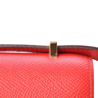 Hermes Epsom Horseshoe Constance 18 Rouge Tomate Etoupe 14 of 16