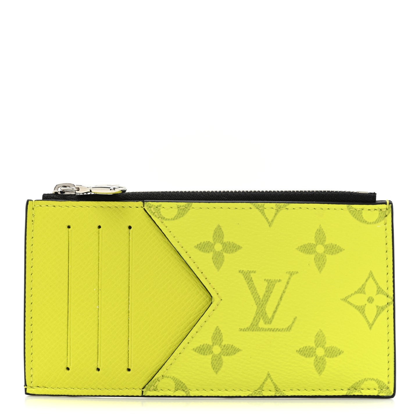Monogram Taiga Coin Card Holder Yellow