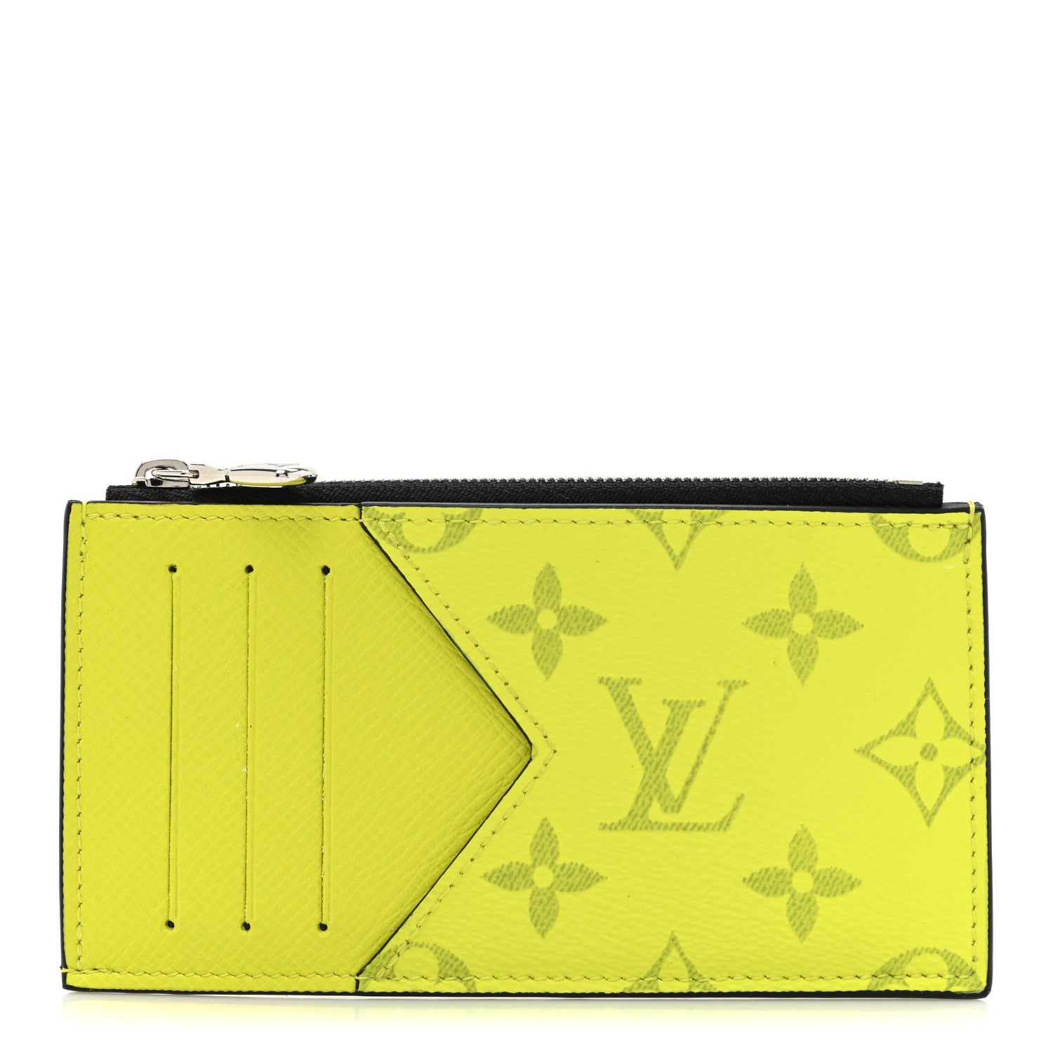 Louis Vuitton Monogram Taiga Coin Card Holder Yellow 1 of 8