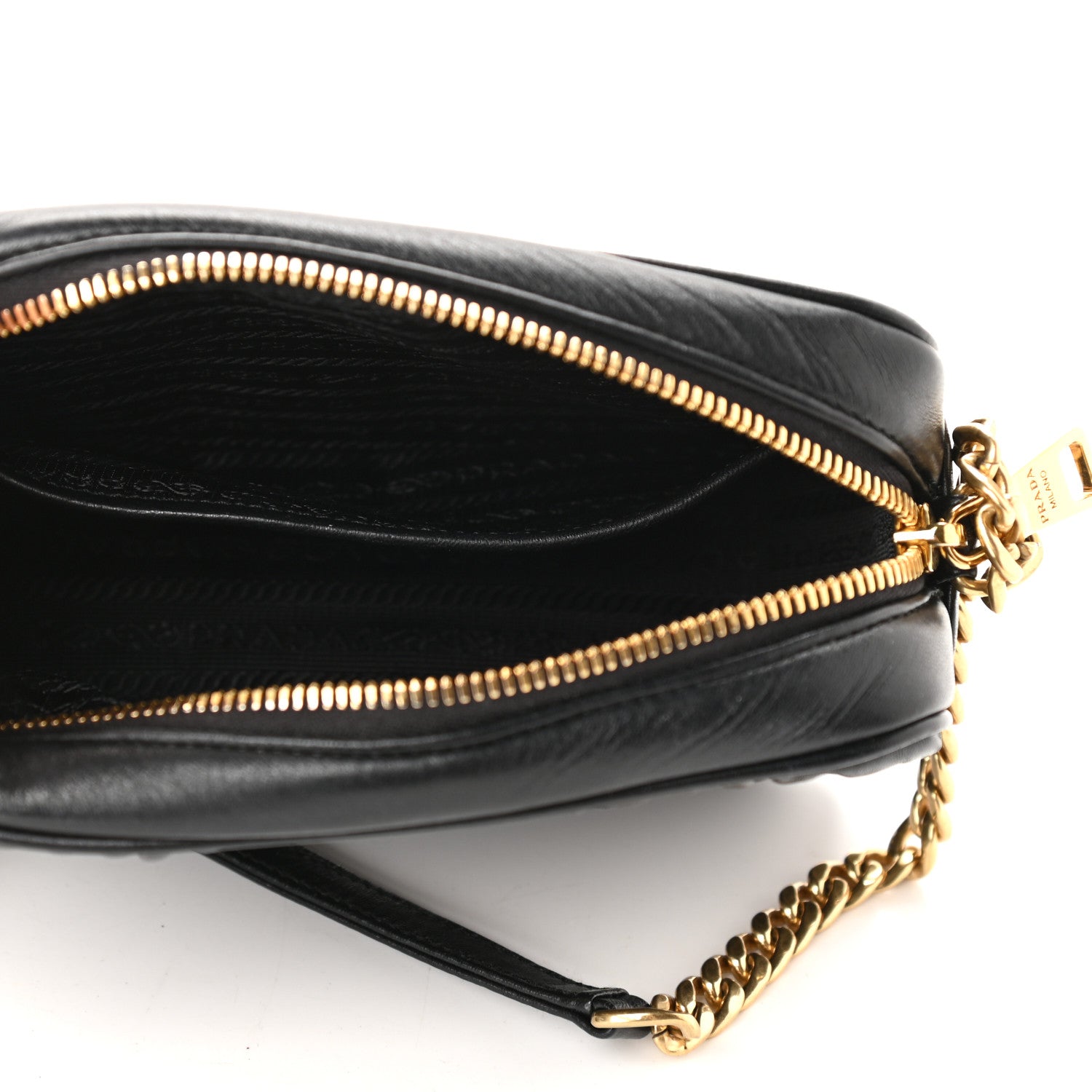 Prada Nappa Gaufre Camera Bag Black 8 of 11