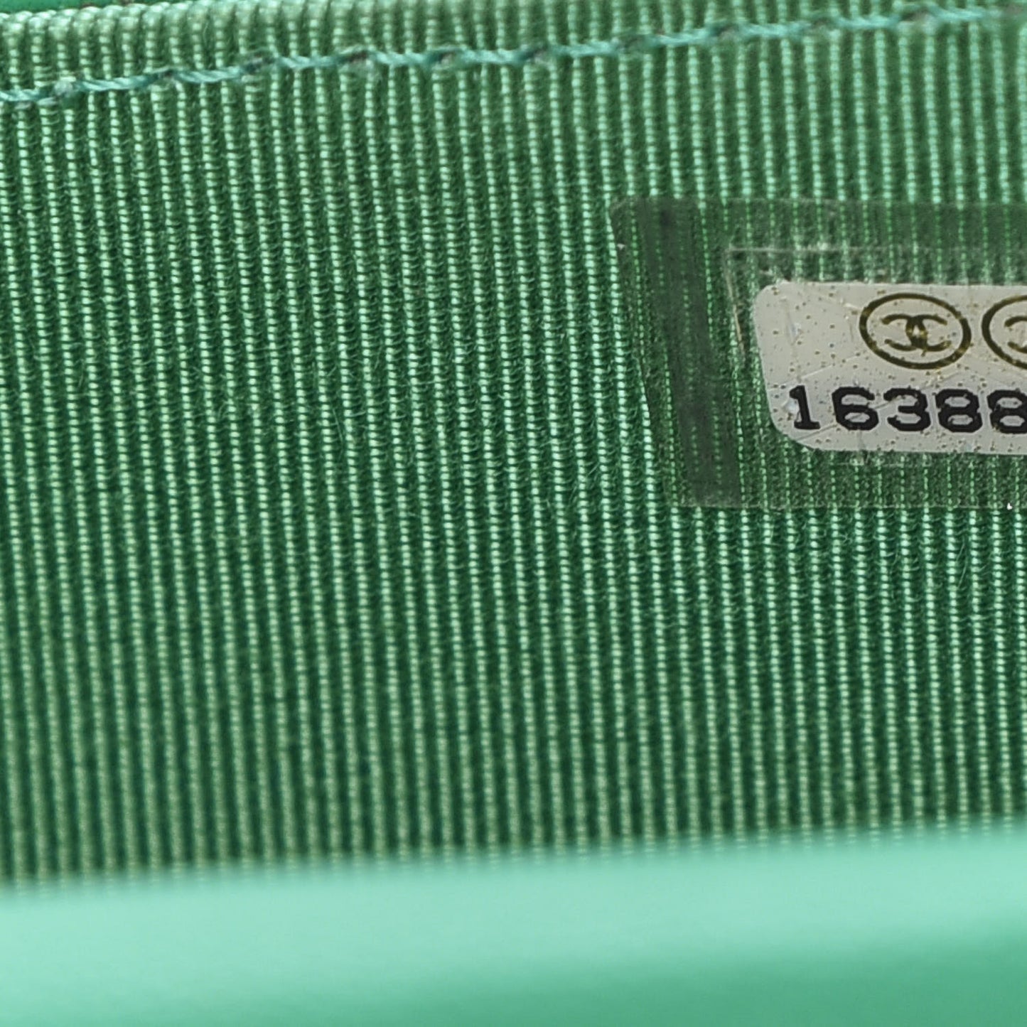 Lambskin Quilted Travel Wallet Green