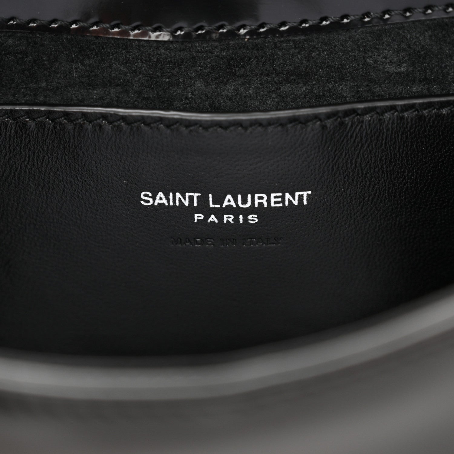 Saint Laurent Patent Calfskin Le 5 A 7 Mini Hobo Black 6 of 11