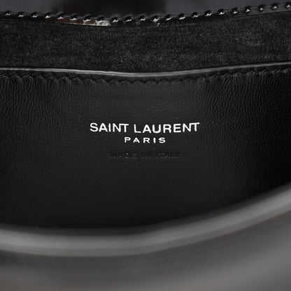 Saint Laurent Patent Calfskin Le 5 A 7 Mini Hobo Black 6 of 11