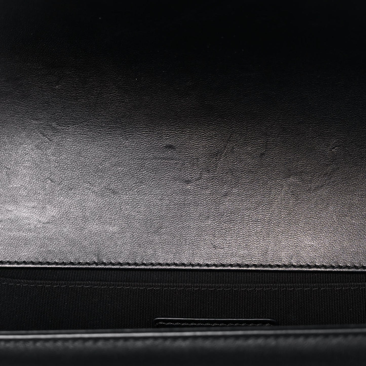 Lambskin Quilted Medium Boy Flap Black