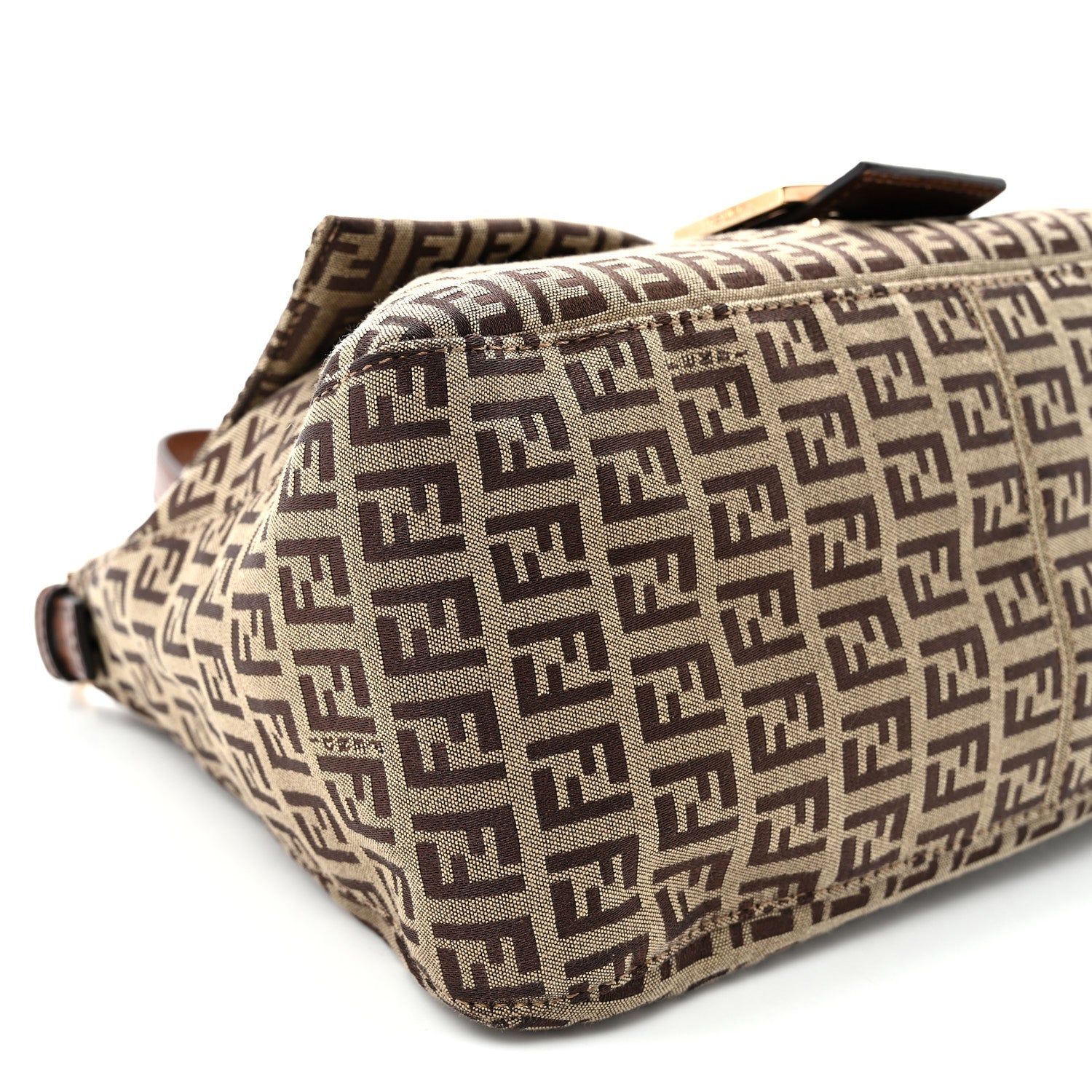 Fendi Zucchino Vitello Mama Baguette Mogano Panna Bruciato 9 of 10
