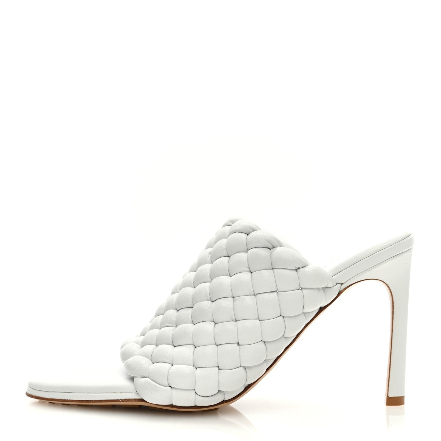 Nappa Padded Intreccio The Curve Sandals 37 Optic White
