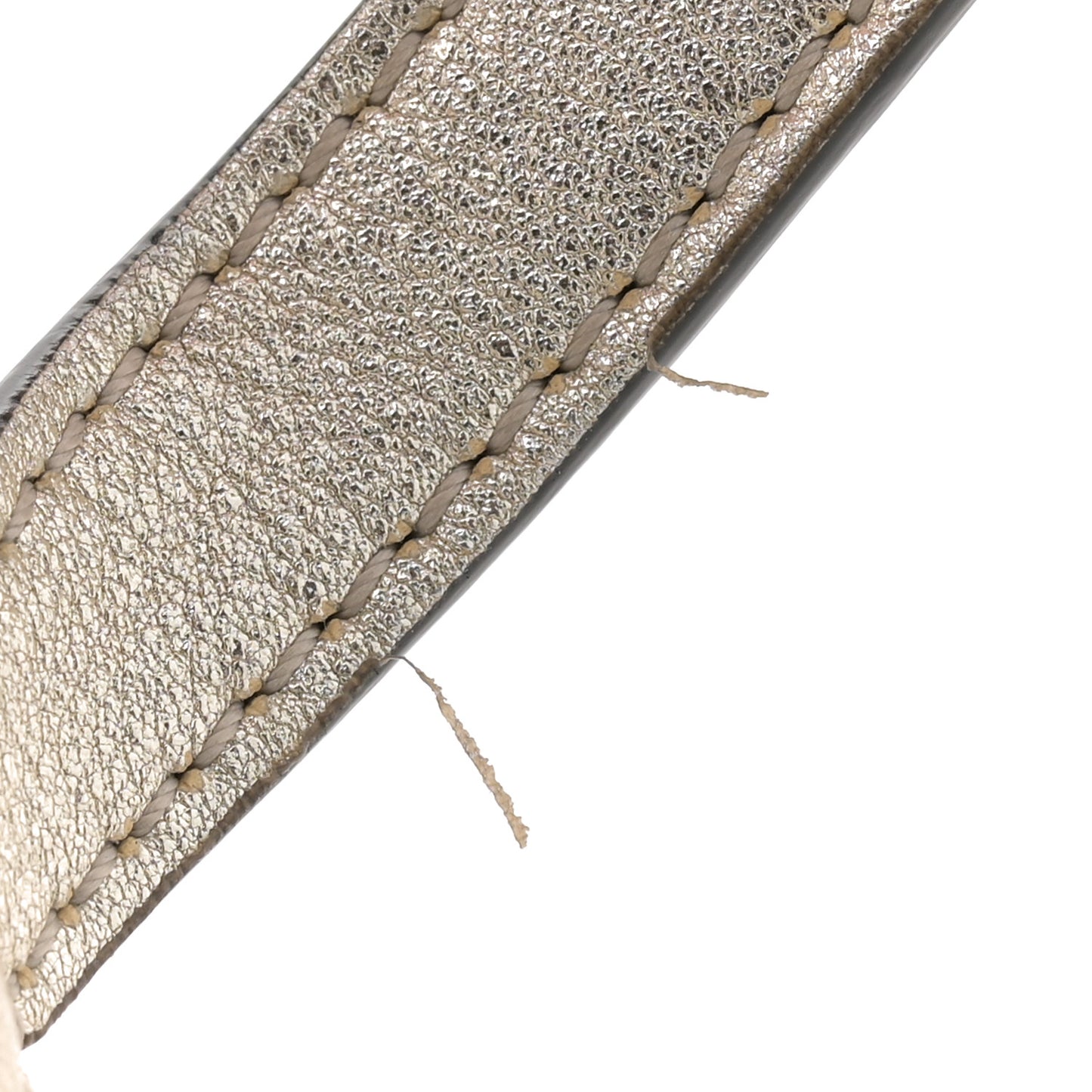 Metallic Calfskin Small VSling Shoulder Bag Gold