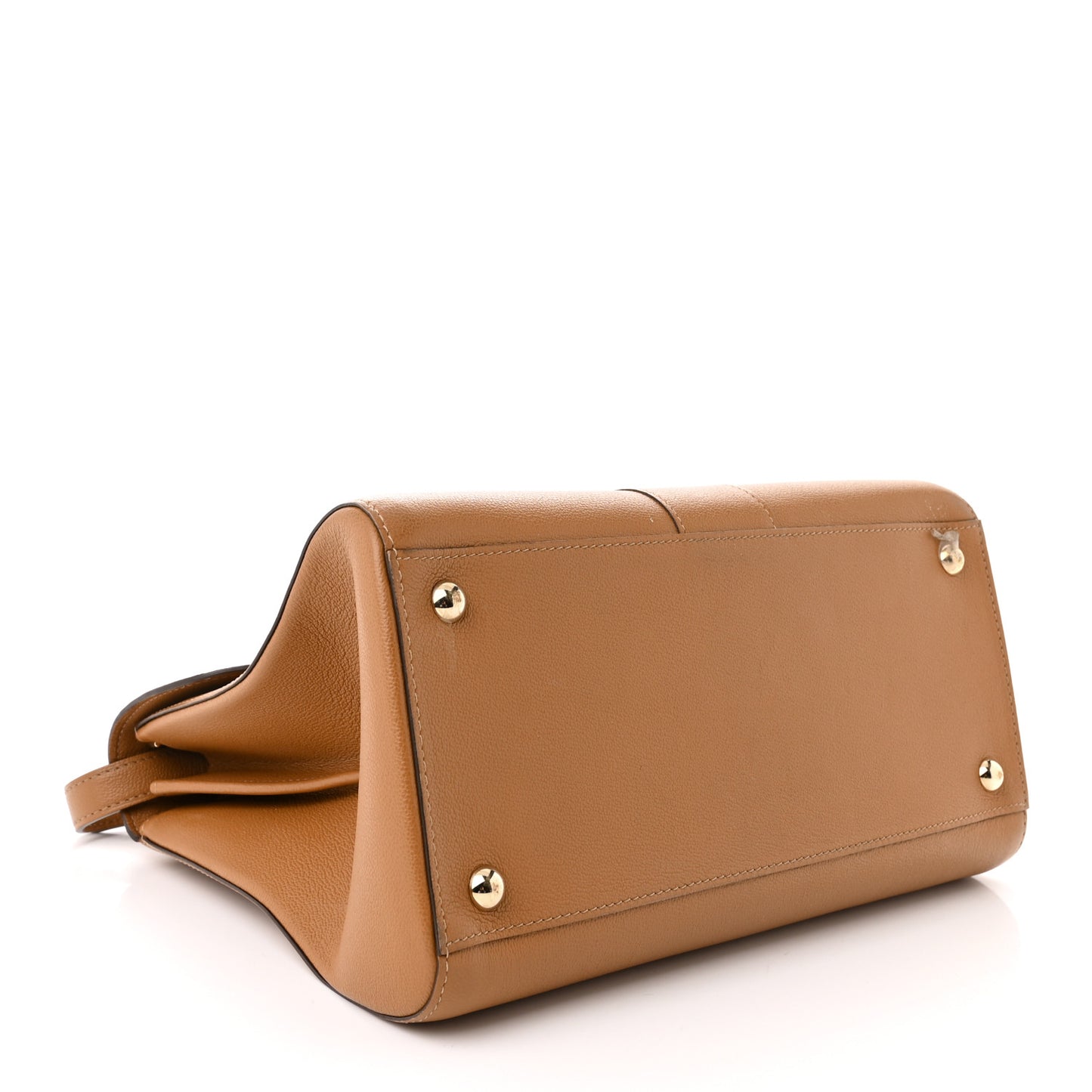 Grained Calfskin MM Brillant Satchel Natural