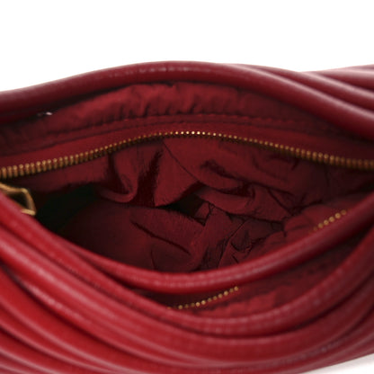 Bottega Veneta Nappa Mini Tubular Double Knot Dark Red 5 of 9