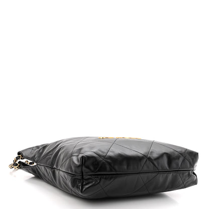 Chanel Shiny Calfskin Quilted Small Chanel 22 Black 5 of 11