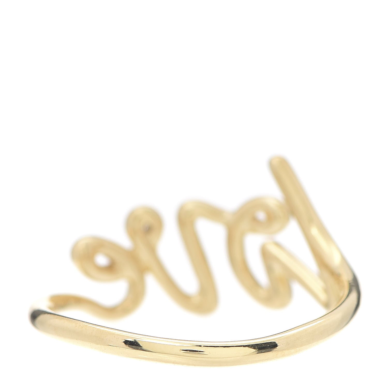 Tiffany 18K Yellow Gold Paloma's Graffiti Love Ring 56 7.5 4 of 5