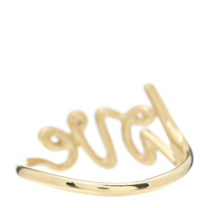 Tiffany 18K Yellow Gold Paloma's Graffiti Love Ring 56 7.5 4 of 5