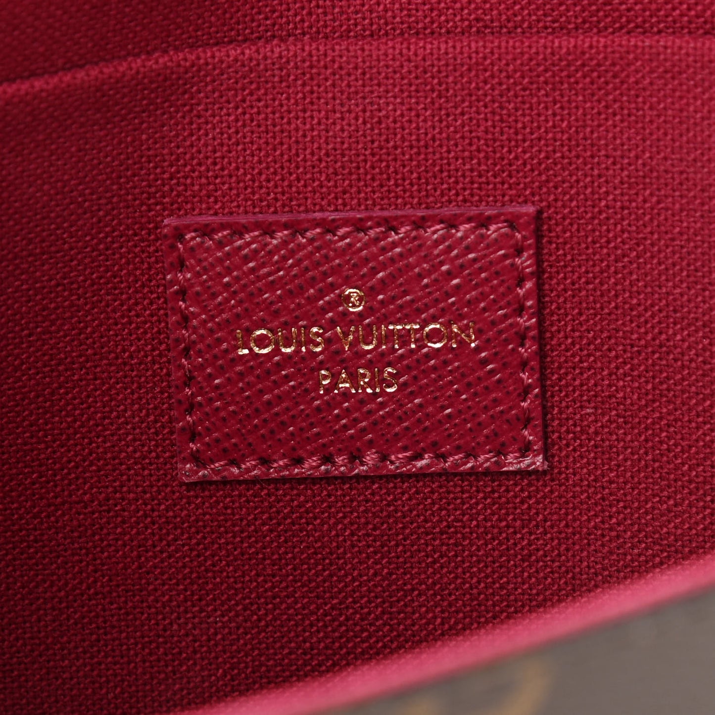 Monogram Pochette Felicie Chain Wallet Fuchsia
