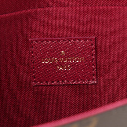 Louis Vuitton Monogram Pochette Felicie Chain Wallet Fuchsia 7 of 10