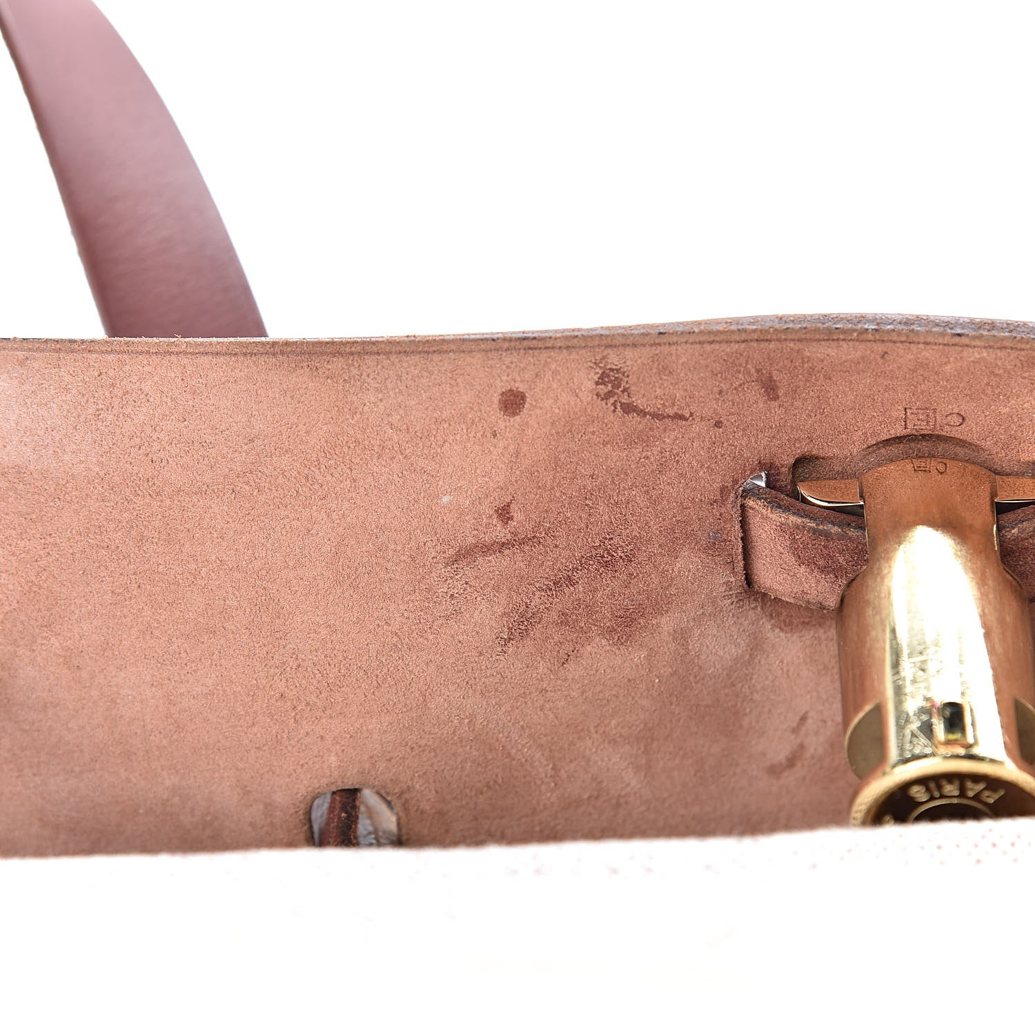 Hermes Toile Vache Calfskin Herbag 30 PM Natural 13 of 18