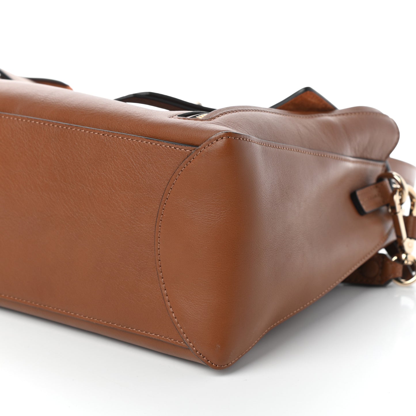 Calfskin Medium Faye Day Shoulder Bag Tan