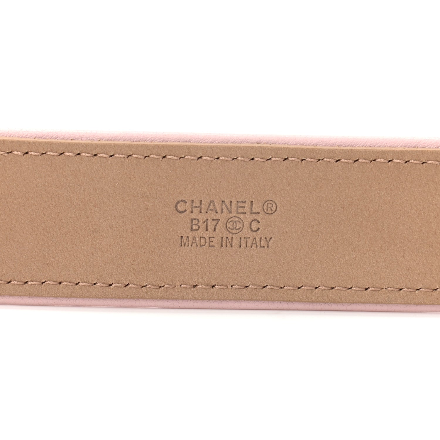 Chanel Calfskin Raffia CC Chain Belt 75 30 Pink 7 of 7