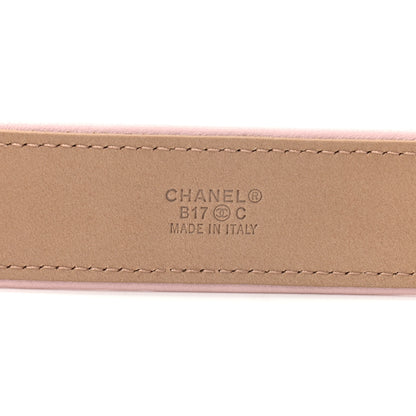 Chanel Calfskin Raffia CC Chain Belt 75 30 Pink 7 of 7