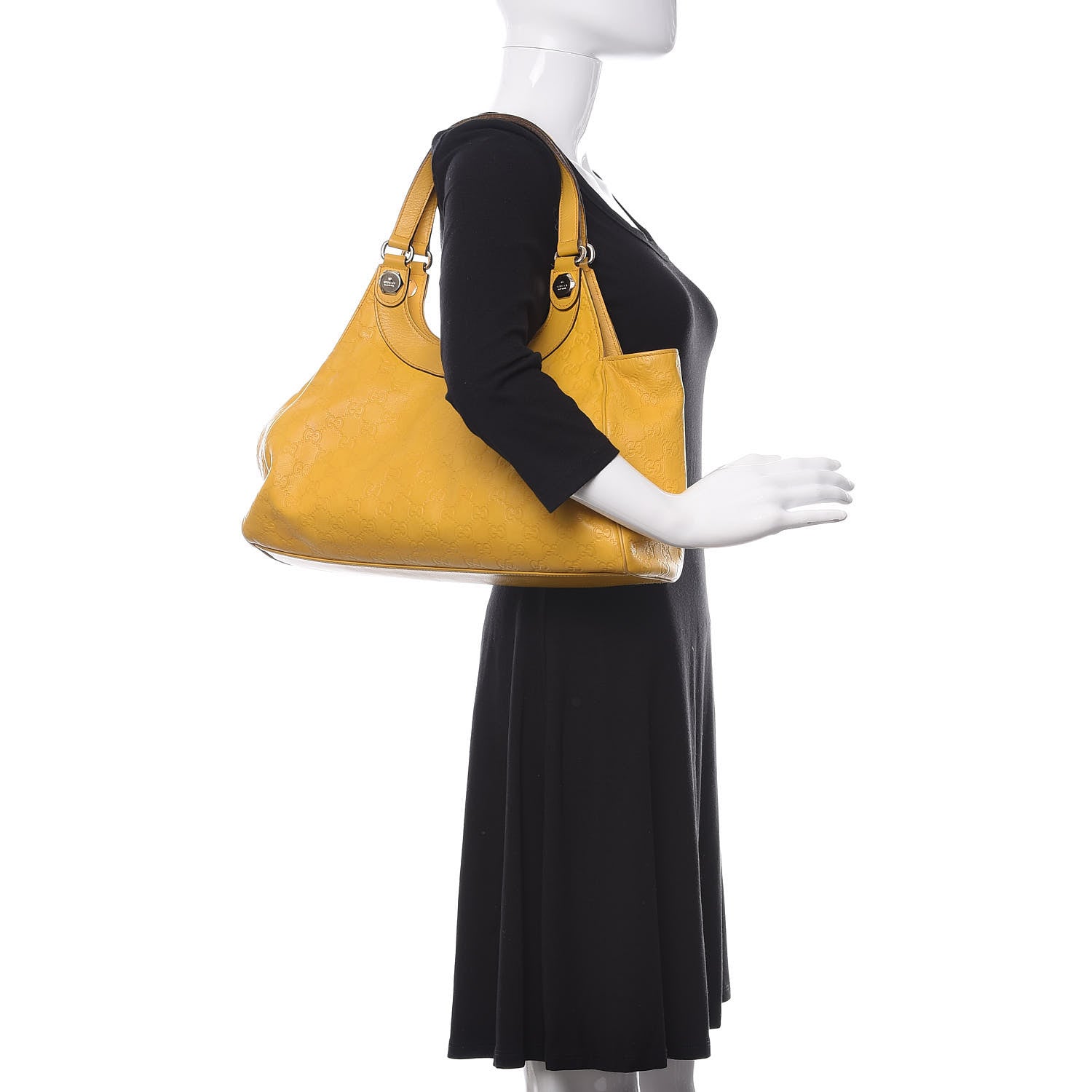 Gucci Guccissima Charmy Shoulder Bag Yellow 2 of 10