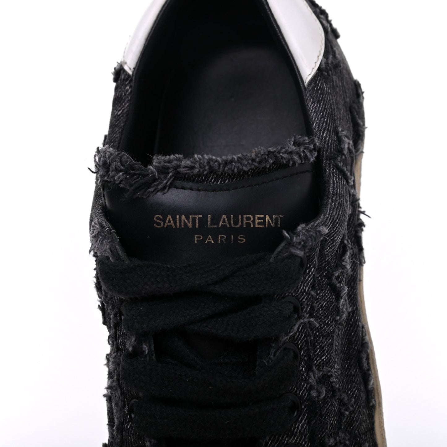 Denim Canvas Womens Court Classic Low Top Sneakers 38 Black Frost