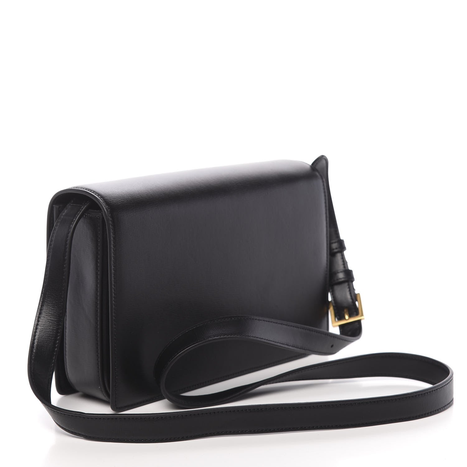 Saint Laurent Smooth Calfskin Suede Medium Bellechasse Black 3 of 10