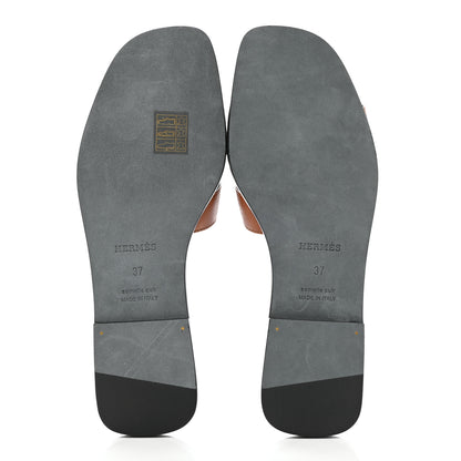 Hermes Epsom Oran Sandals 37 Naturel 5 of 10