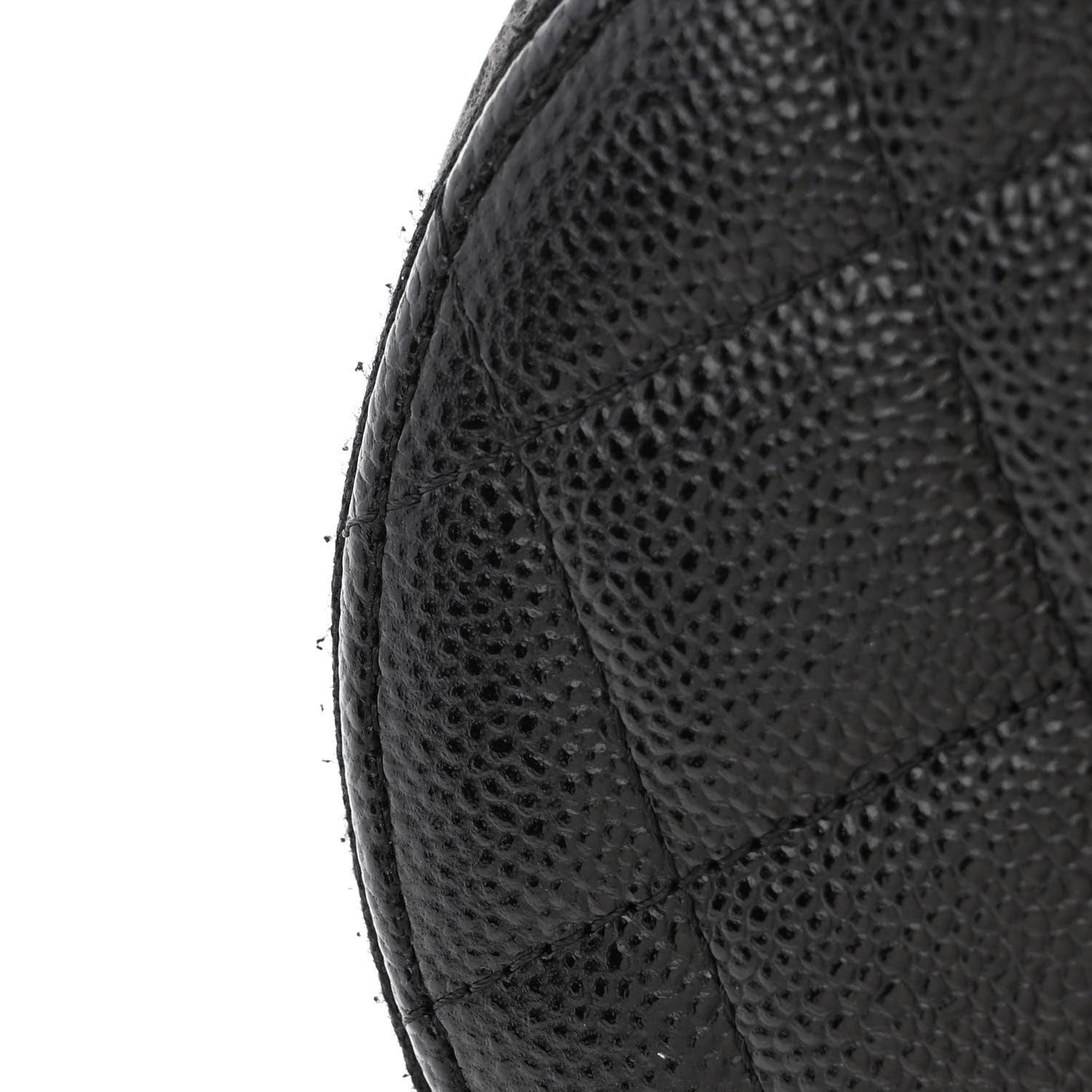 Chanel Caviar Quilted Round Handle With Care Vanity With Chain Black 11 of 12