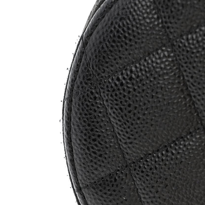 Chanel Caviar Quilted Round Handle With Care Vanity With Chain Black 11 of 12