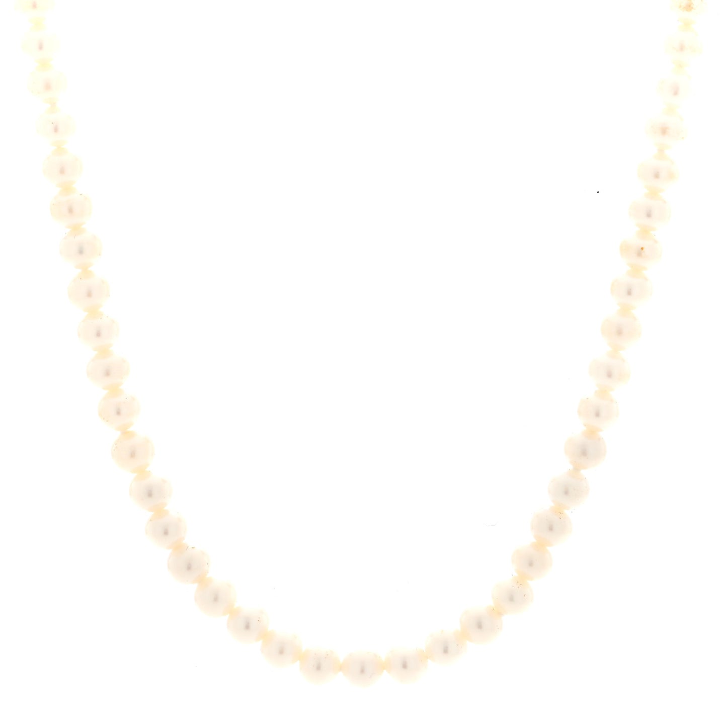 Sterling Silver Freshwater Cultured Pearl 5.5-6mm Ziegfeld Necklace